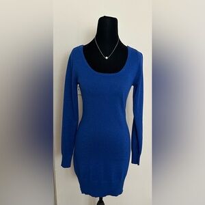 Body Central Cobalt Blue Long Sleeve Dress